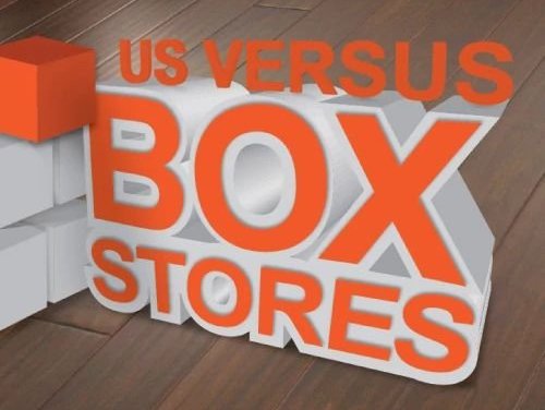 us vs box stores - Whitley Flooring and Design in Benton, AR